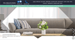 Desktop Screenshot of franklinparkapartments.com